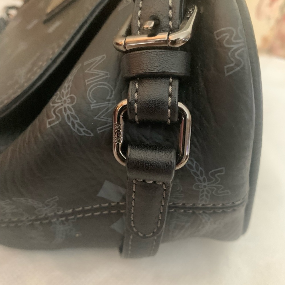 MCM Black Crossbody Bag with Monogram - Picture 15 of 16